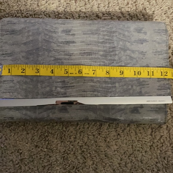 Michael Kors Leather Snake Print Clutch - Picture 11 of 12